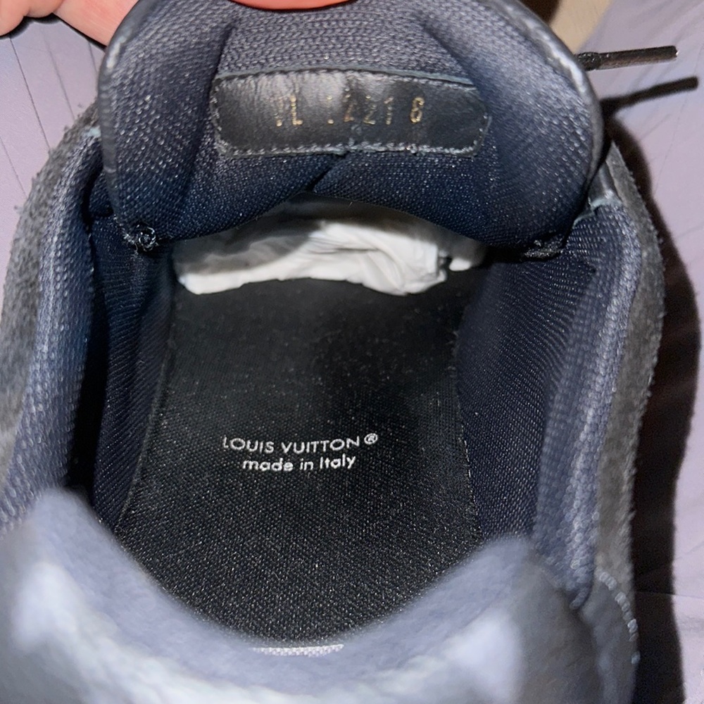 Louis Vuitton Black & Gray Sneaker Trainers - Picture 10 of 11